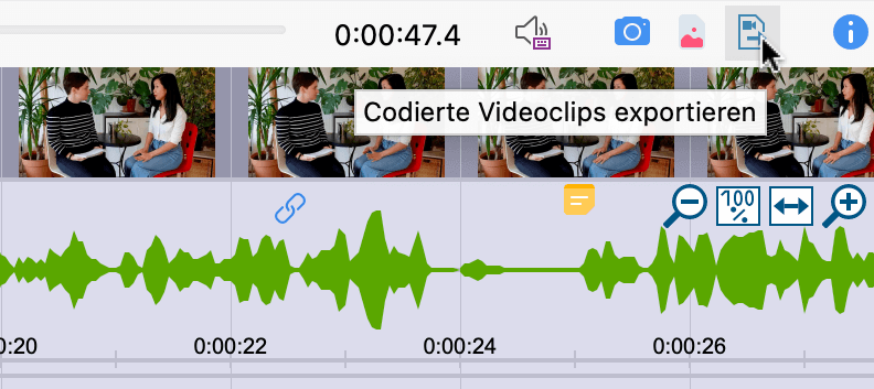 Export codierter Videoclips im „Multimedia-Browser“ starten Export codierter Videoclips im „Multimedia-Browser“ starten