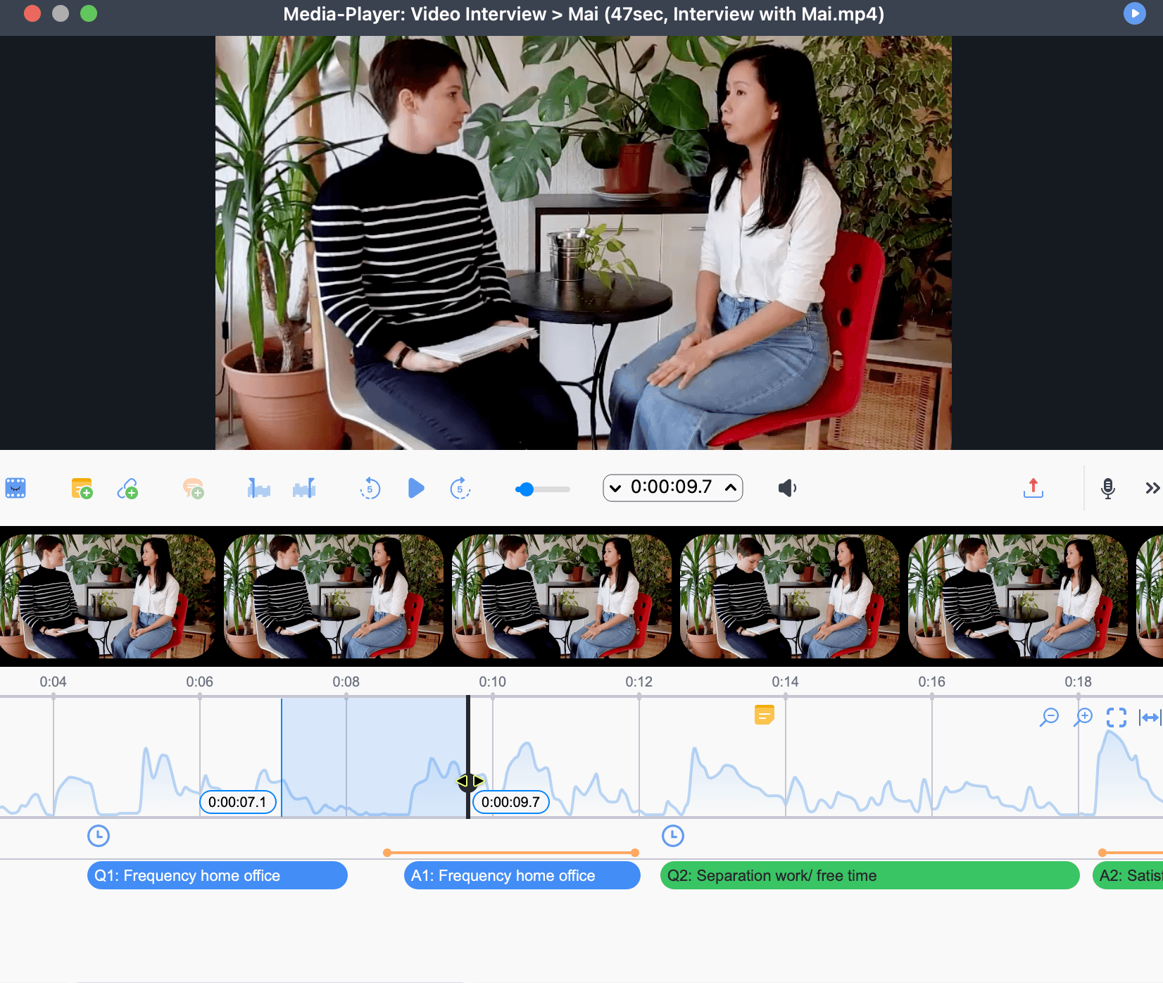 Videoanalyse in MAXQDA Videoanalyse in MAXQDA