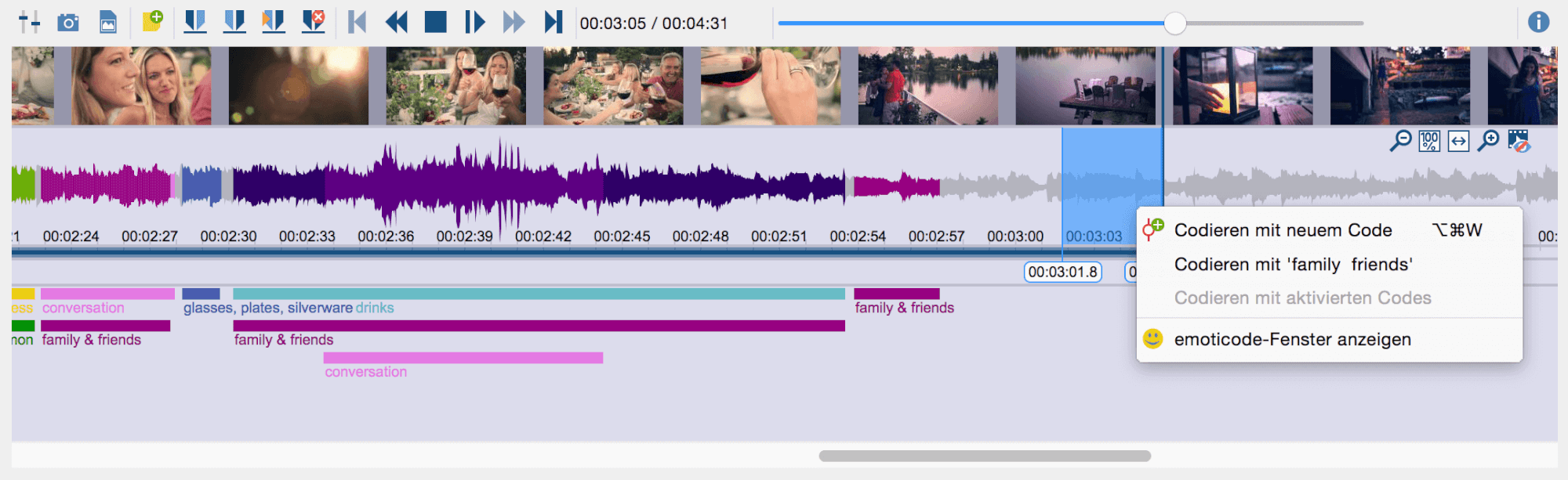 Video codieren in MAXQDA