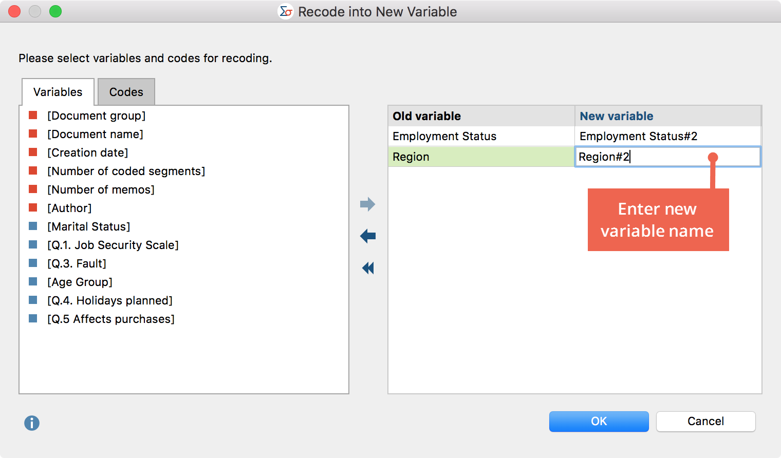 Recode Variables