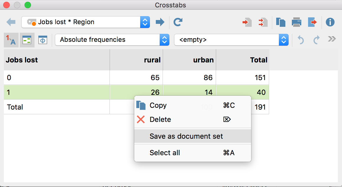 Store documents that are attached to a combination of variable values as a document set in MAXQDA Store documents that are attached to a combination of variable values as a document set in MAXQDA