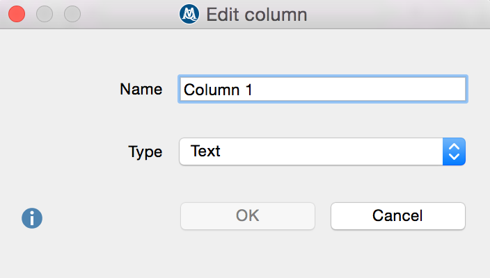 Modify column header Modify column header