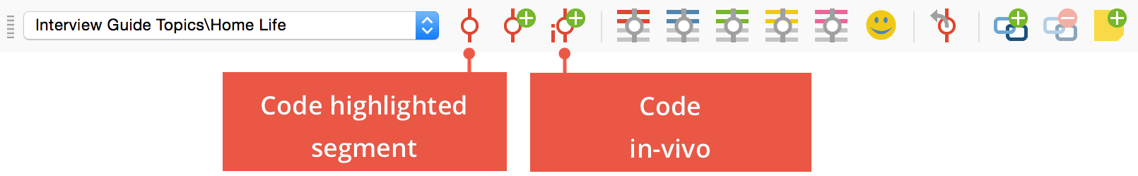 Coding with the Quick List or the in-vivo button Coding with the Quick List or the in-vivo button