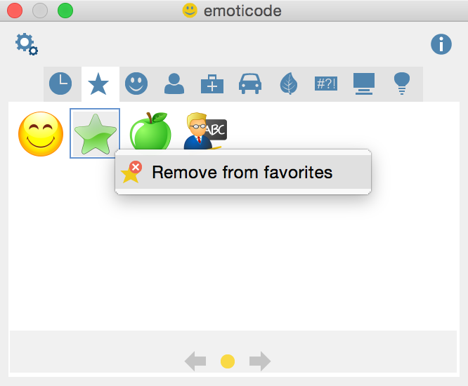 Add and remove symbols from favorites Add and remove symbols from favorites