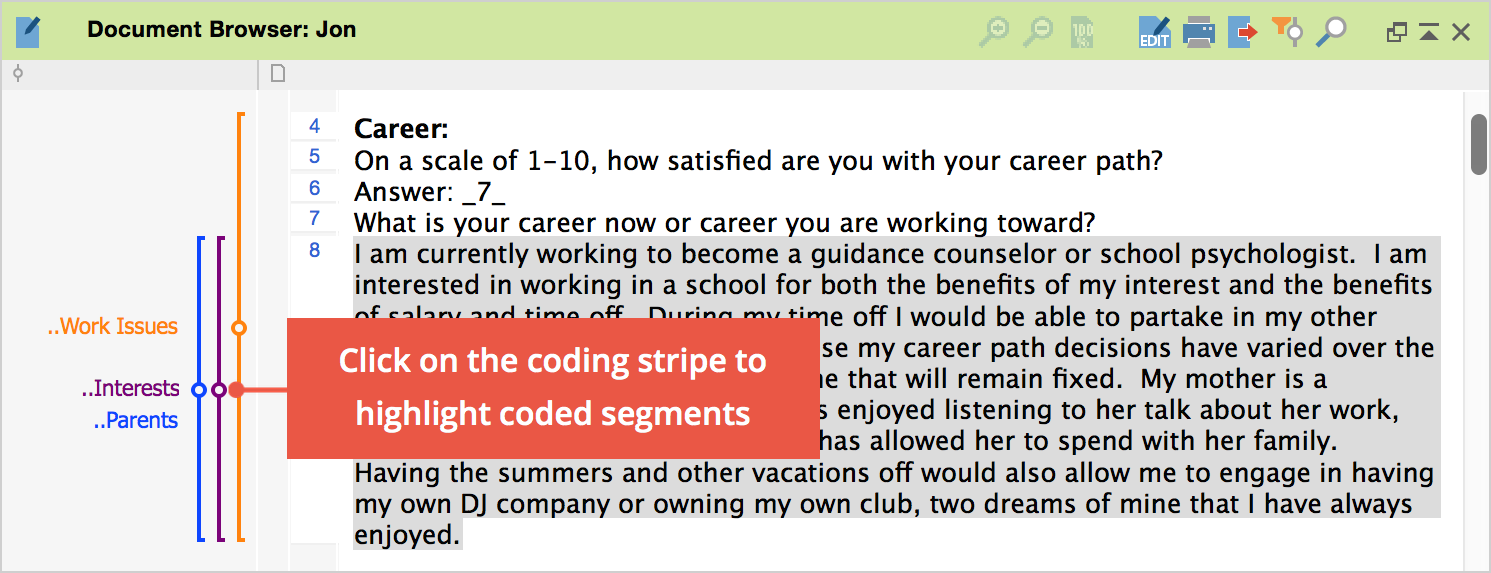 Changing the size of the coded segment Changing the size of the coded segment