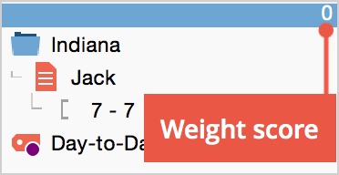 Weight score Weight score