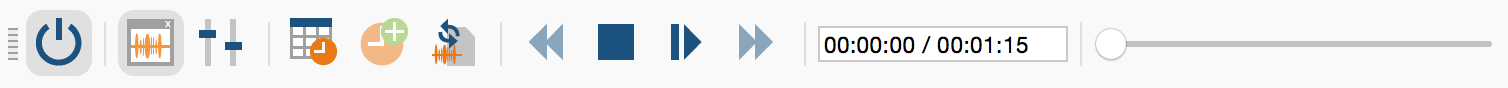 “Media player” toolbar “Media player” toolbar