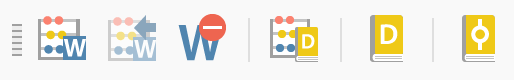 “MAXDictio” toolbar “MAXDictio” toolbar