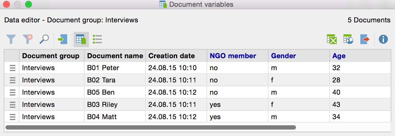 Example of application of Document Variables Example of application of Document Variables