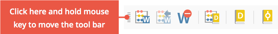 Position toolbars Position toolbars
