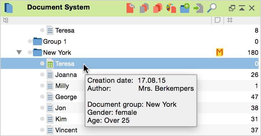 Tooltip display of variable value in a document Tooltip display of variable value in a document