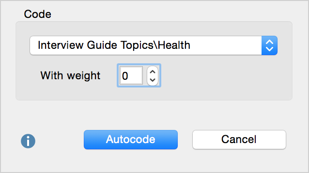 Autocoding the retrieved segments with a new code Autocoding the retrieved segments with a new code