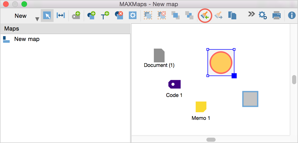 The “format painter” option: copy format The “format painter” option: copy format