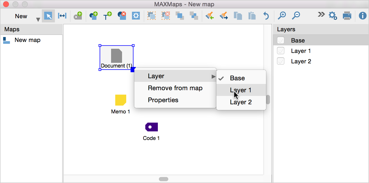 Assigning an object to a layer Assigning an object to a layer
