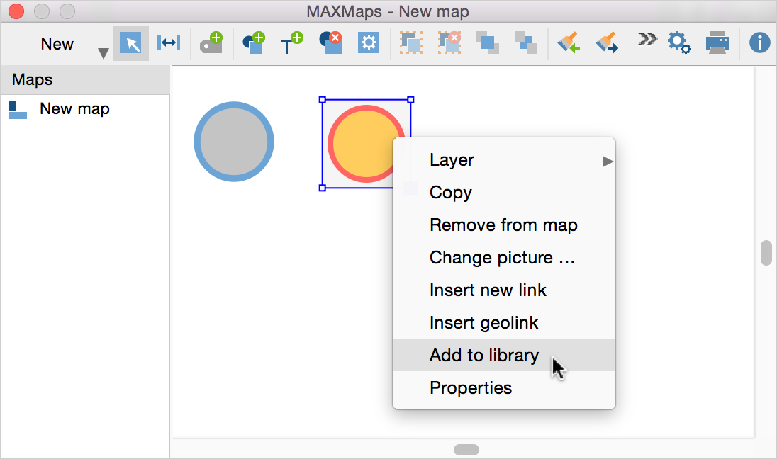 Add the object to the library for future quick access Add the object to the library for future quick access