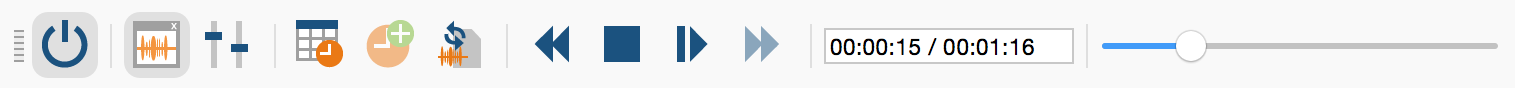 “Media player” toolbar “Media player” toolbar
