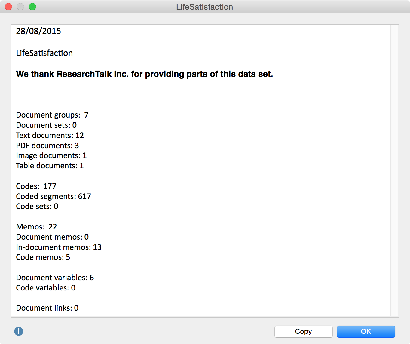 Project information Project information