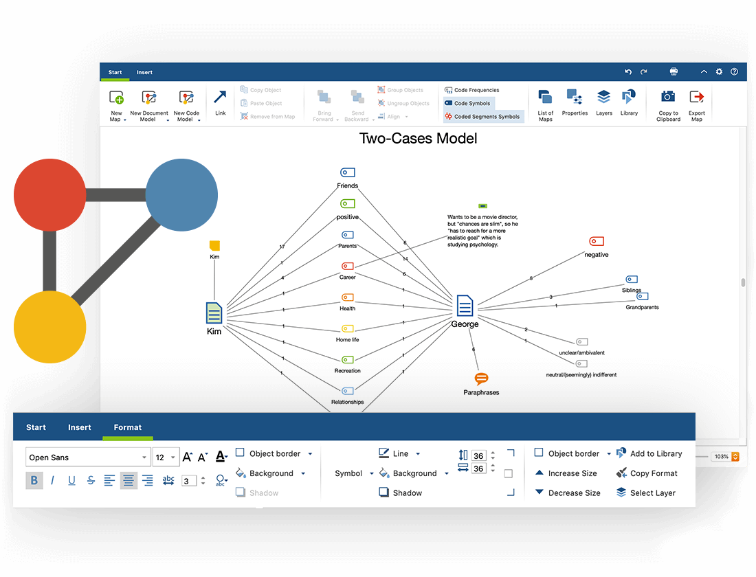 Model builder in MAXQDA 2020