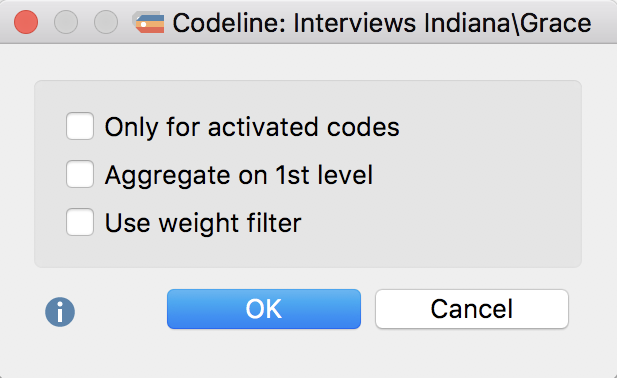 Options for the Codeline visualization Options for the Codeline visualization