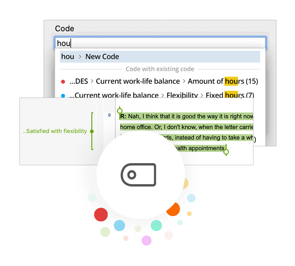 MAXQDA 2022: Code name suggestions & quick resize