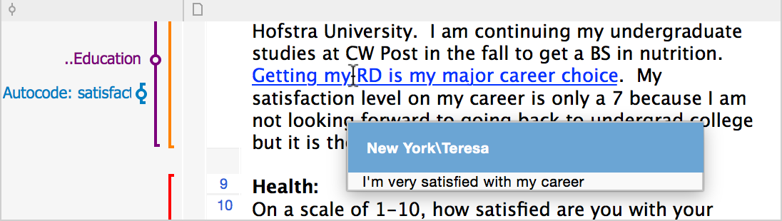 Blue underlined document link with tooltip Blue underlined document link with tooltip