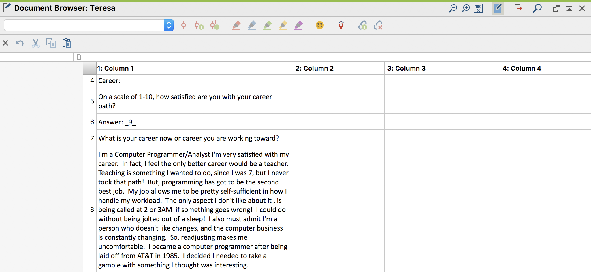 The original text will appear only in the first column The original text will appear only in the first column