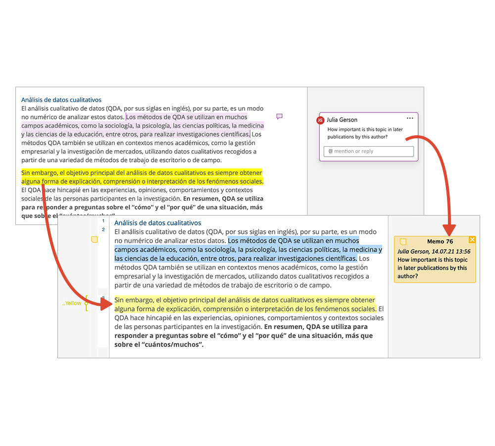 Import text highlighting and comments from Word & PDF