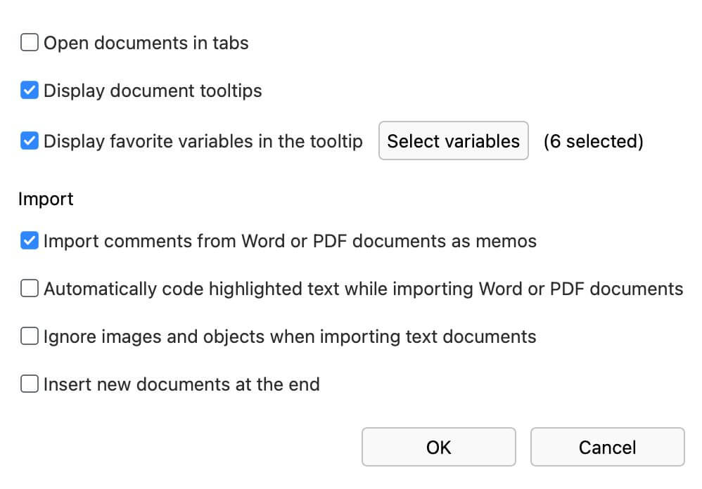 "Document System" Settings "Document System" Settings