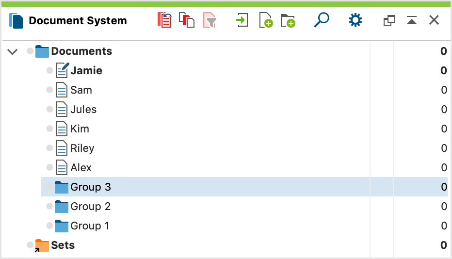 Document groups keep your Document System organized Document groups keep your Document System organized