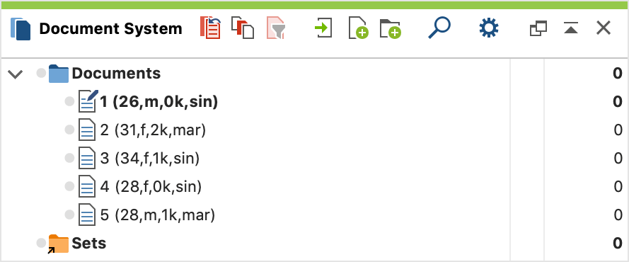 Documents after being imported with the Preprocessor Documents after being imported with the Preprocessor