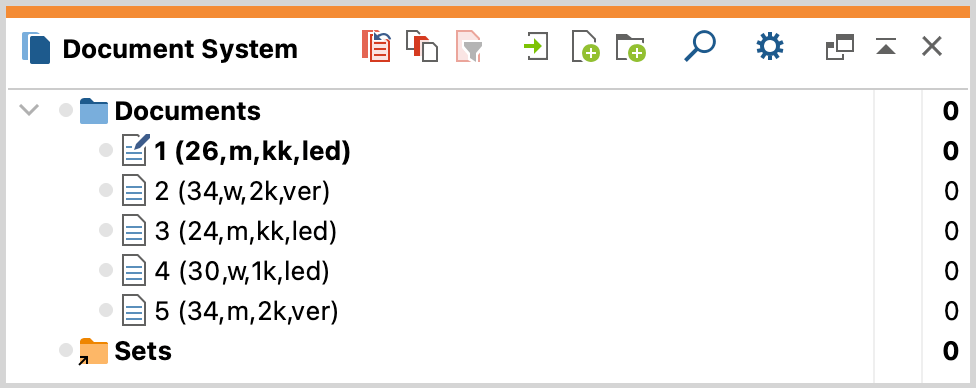Documents after being imported with the Preprocessor Documents after being imported with the Preprocessor