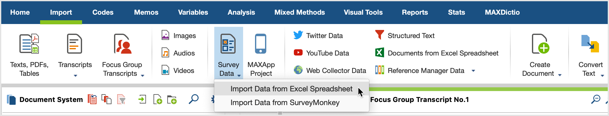 Import Excel files Import Excel files