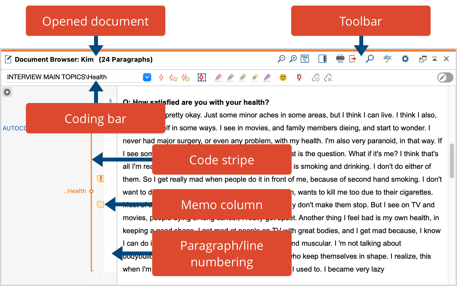 “Document Browser“ window setup “Document Browser“ window setup