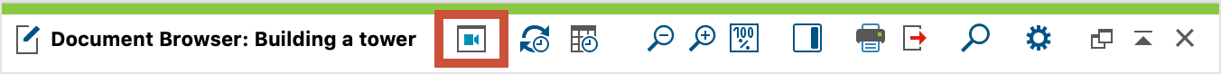 Open the Multimedia Browser in the Document Browser Open the "Multimedia Browser" in the "Document Browser"