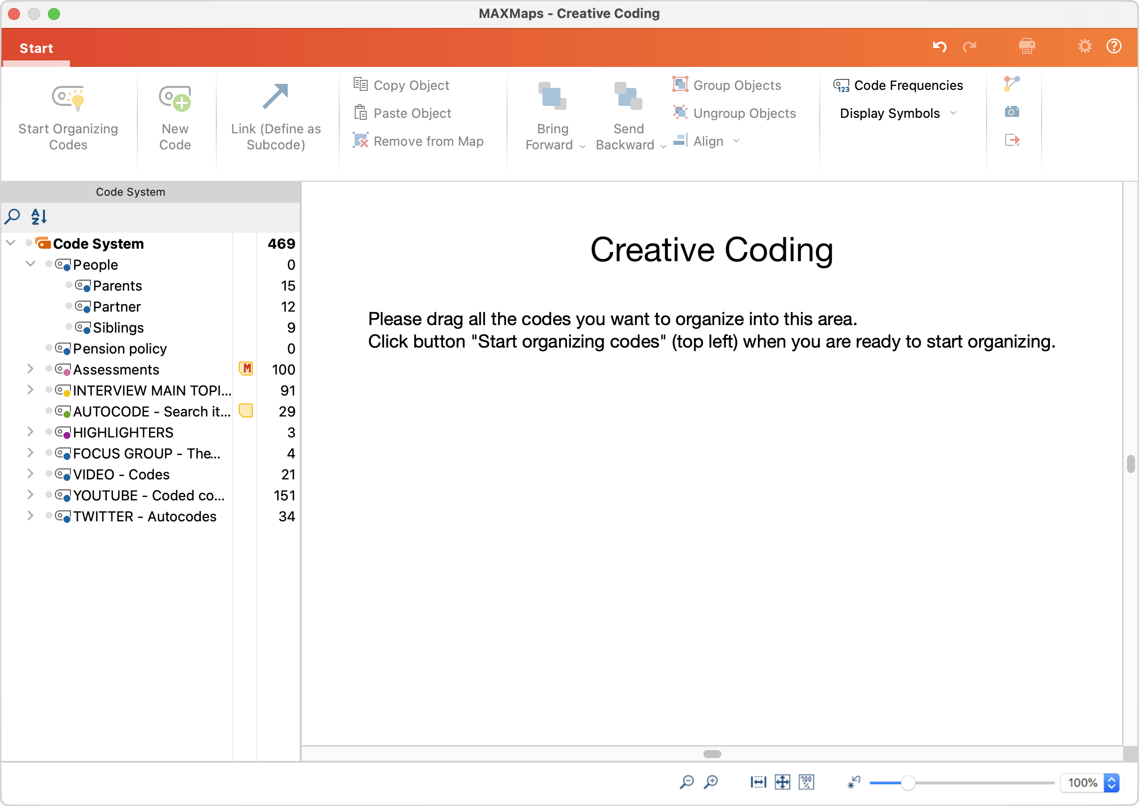 Selecting Codes for Creative Coding Selecting Codes for Creative Coding