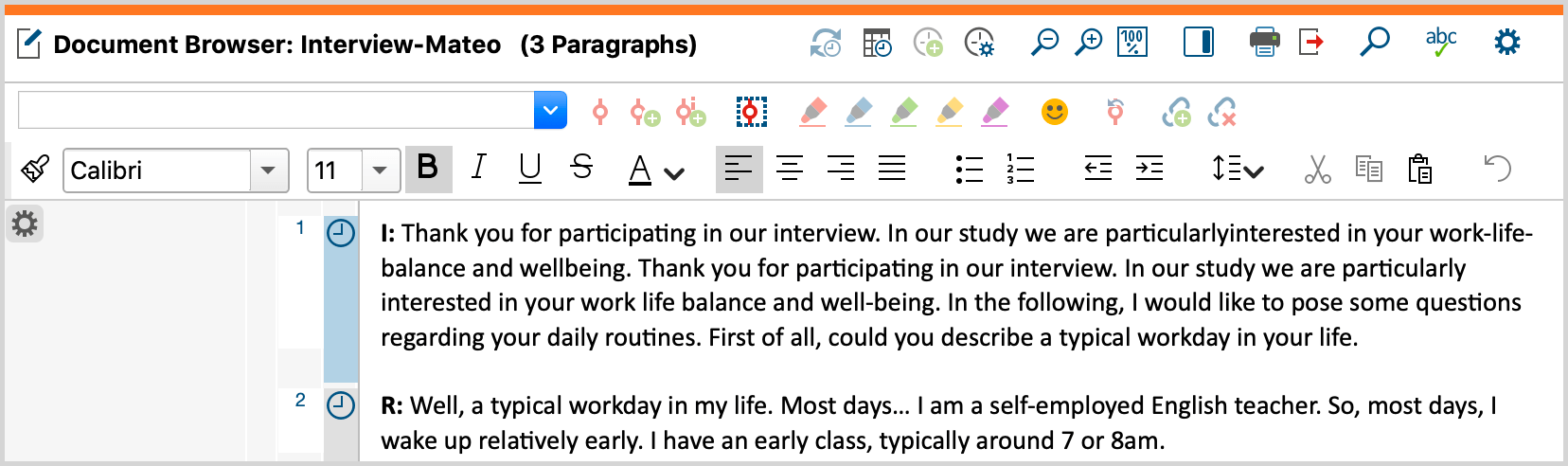 Automatically entered “I:” and “R:” Automatically entered “I:” and “R:”