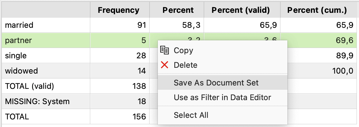 Store documents that are attached to a variable value as a document set in MAXQDA