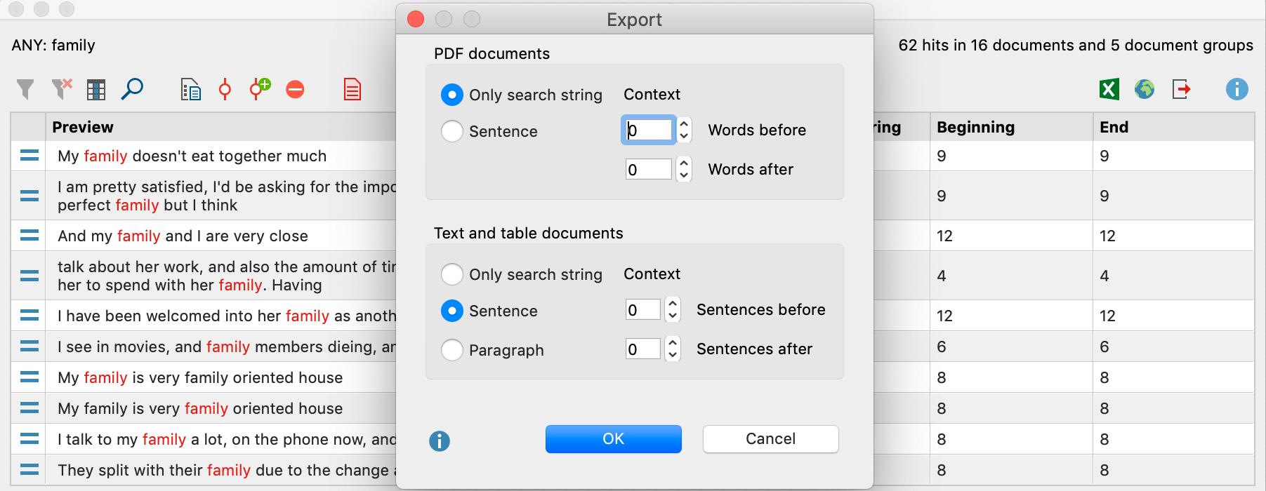 Keyword-in-Context from Search Results Keyword-in-Context from Search Results