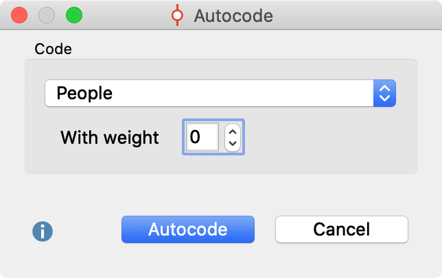 Autocoding the retrieved segments with a new code Autocoding the retrieved segments with a new code