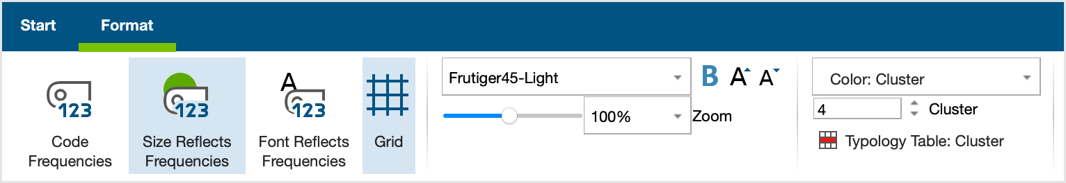 Adjusting the Document Map in the Format tab