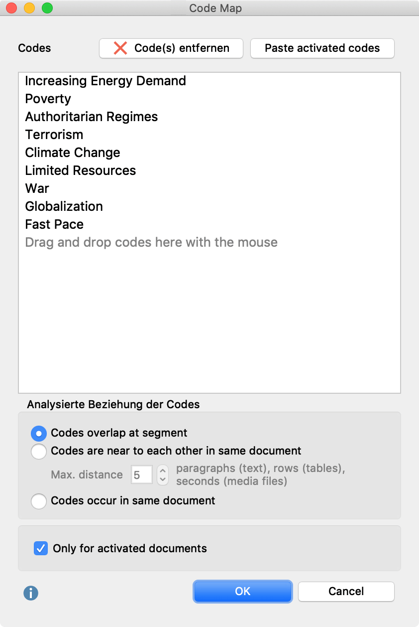 Options for new code maps