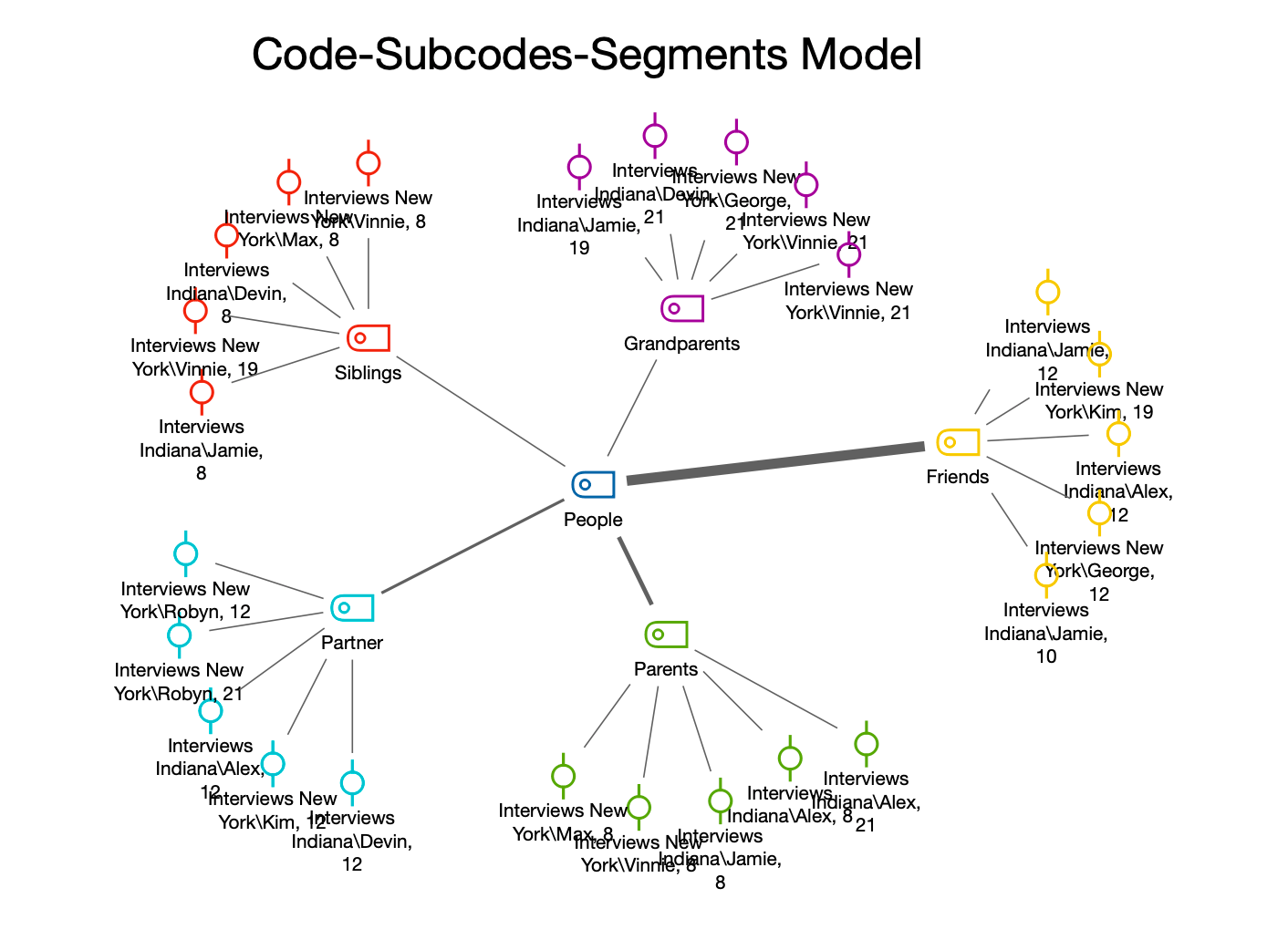 The Code-Subcodes-Segments Model