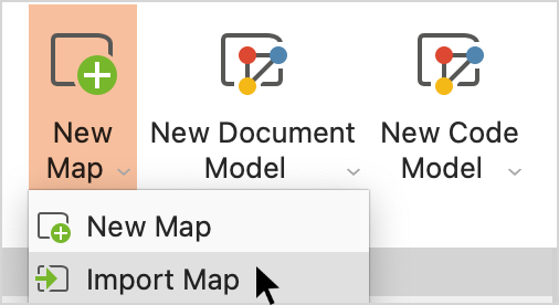 Importing map into a target project. Import a map into a target project.
