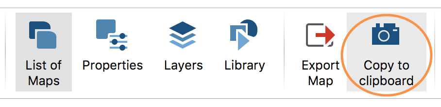 Copying a map to the clipboard Copying a map to the clipboard