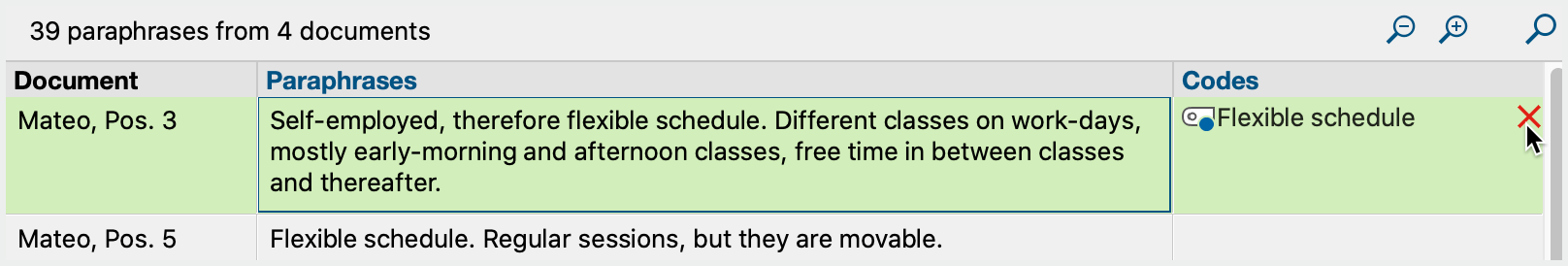 Removing a category assigned to a paraphrase Removing a category assigned to a paraphrase