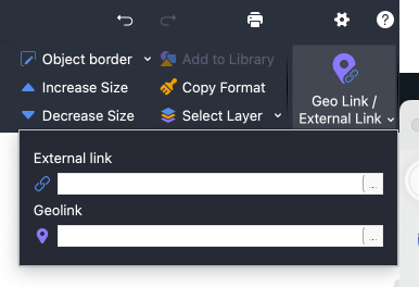 Add geo link to an object Add geo link to an object