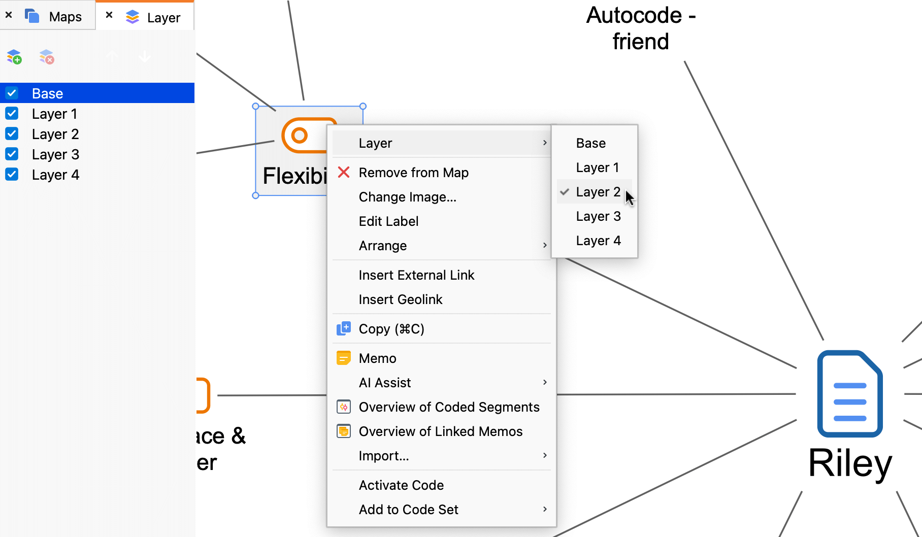 Assign to layer Assign to layer