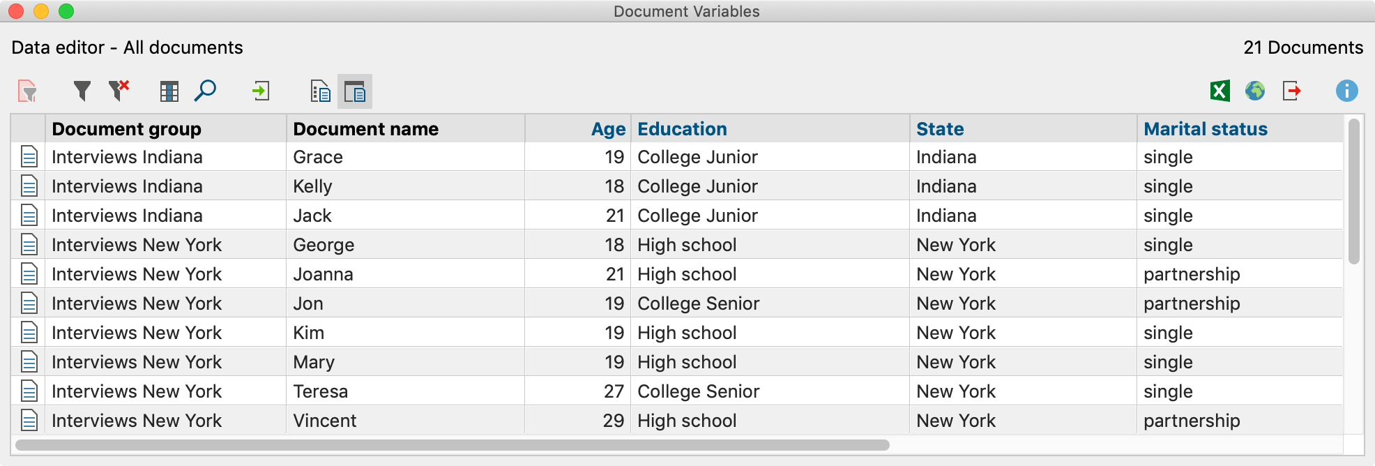 Example of application of Document Variables Example of application of Document Variables
