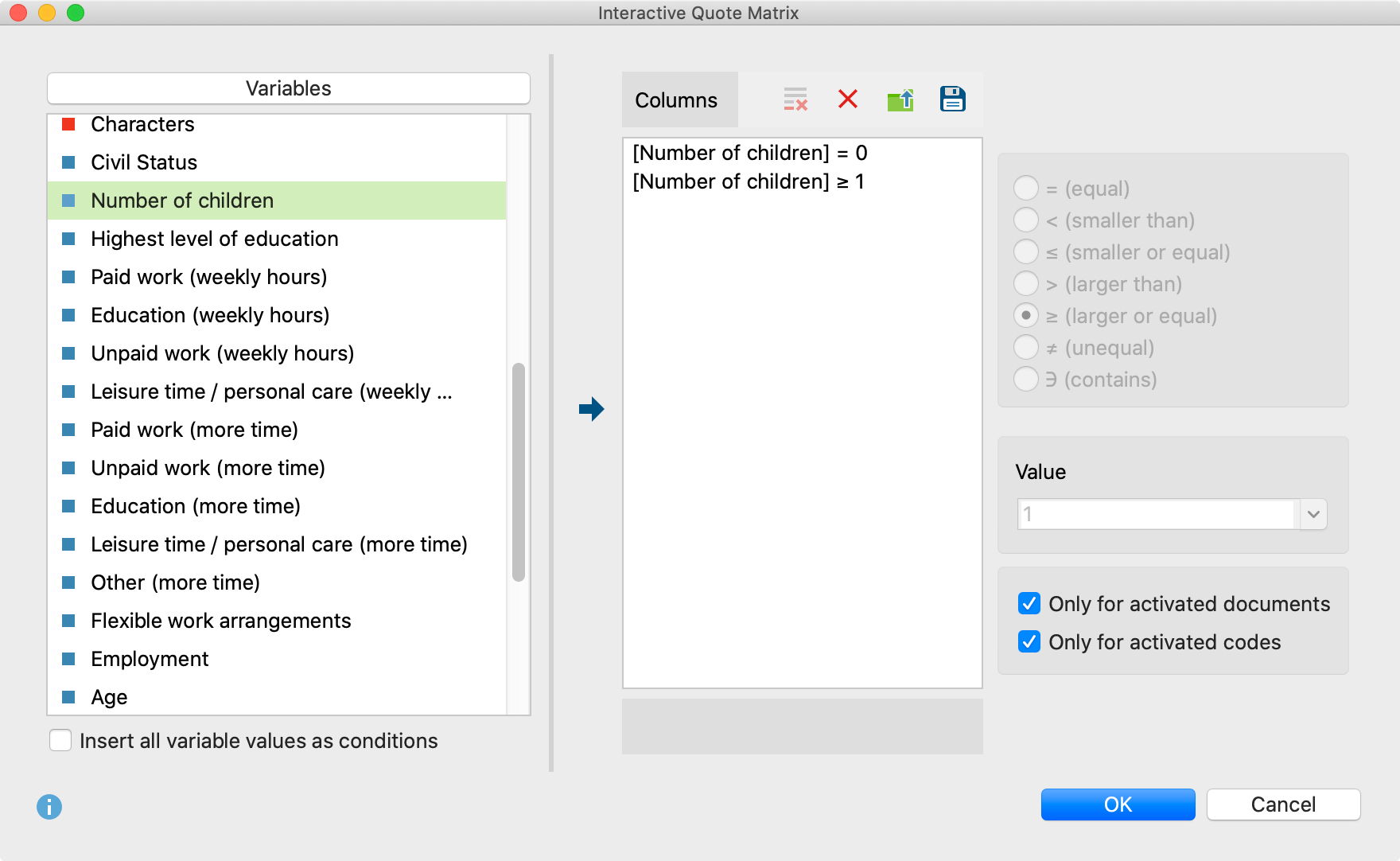 Interactive Quote Matrix Interactive Quote Matrix