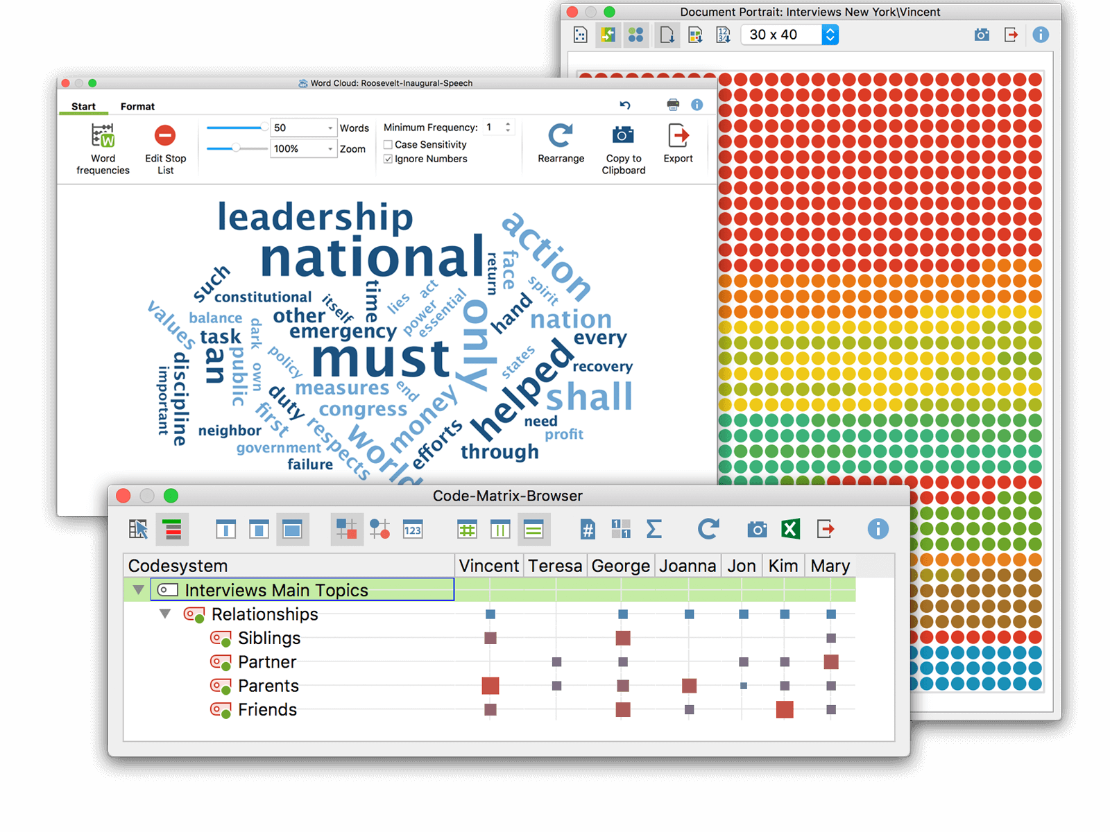 Visualize data in MAXQDA Standard